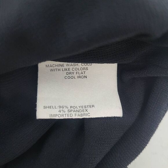 VTG Jessica McClintock USA Made Black White Scalloped Hem Shift Dress Size S - Picture 4 of 8